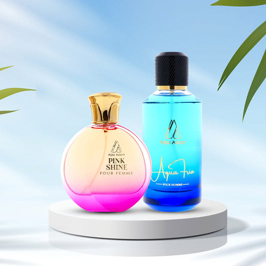 Aijaz Aslam Perfume Aqua Fria 100mL for Men + Aijaz Aslam Perfume Pink Shine 100mL for Women